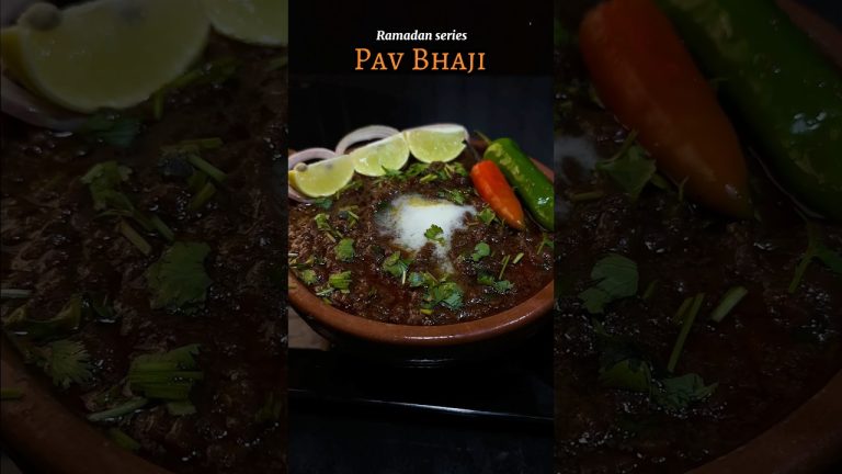 Pakistani chef Pav Bhaji  #asmr #ramadan #shorts