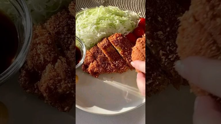 Easy way to make tonkatsu #shorts #cooking