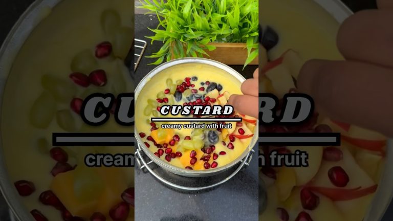 Fruit Custard | Super Creamy Easy Dessert | Fozia Rasool