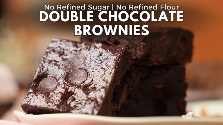 How to Make Quick, Healthy Double Chocolate Brownies || Healthy Dessert recipes by Amrita Raichand