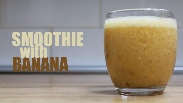 Banana smoothie without milk or jogurt – Easy smoothie recipes