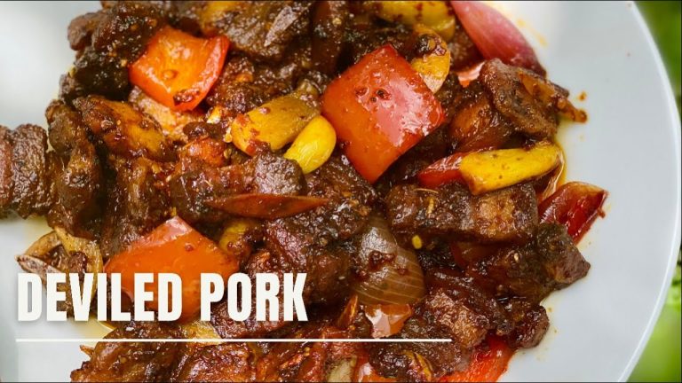 Devilled Pork Recipe I Sri Lankan Devilled Pork I Hot & Spicy Pork