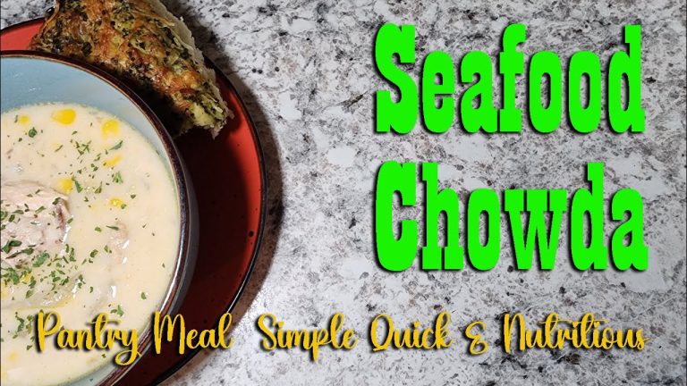 Seafood Chowder ~ Pantry Meal Recipe ~ Simple, Quick & Nutritious