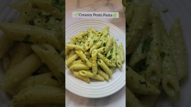 creamy pesto pasta #foodshorts #ytshorts