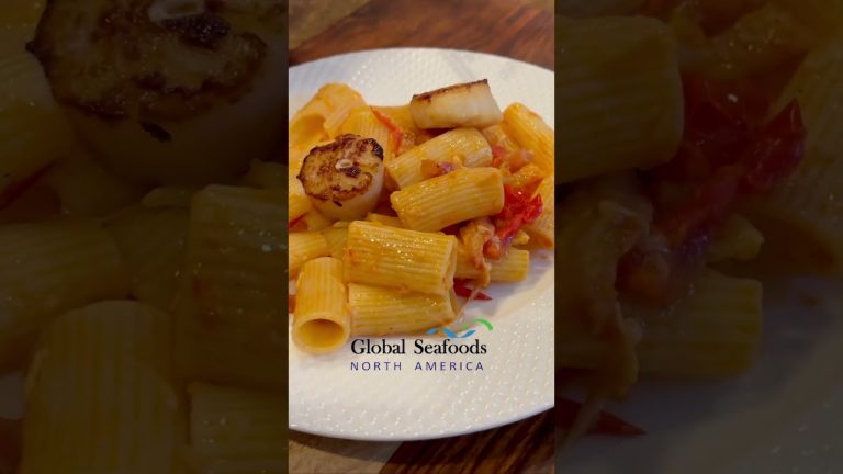 Luxurious Pasta Al Amatriciana with Guanciale and Scallops