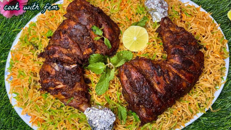 EID PARTY SPECIAL – CHICKEN STEAM ROAST With FLAVOURED RICE-Aisi Mazeki Recipe Kabhi Nahi Khayi Hogi