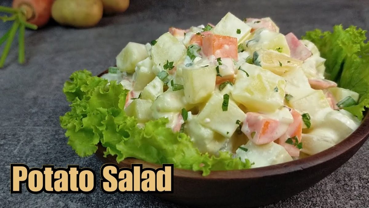 POTATO SALAD with HAM and EGG – FILIPINO STYLE | EASY POTATO SALAD RECIPE