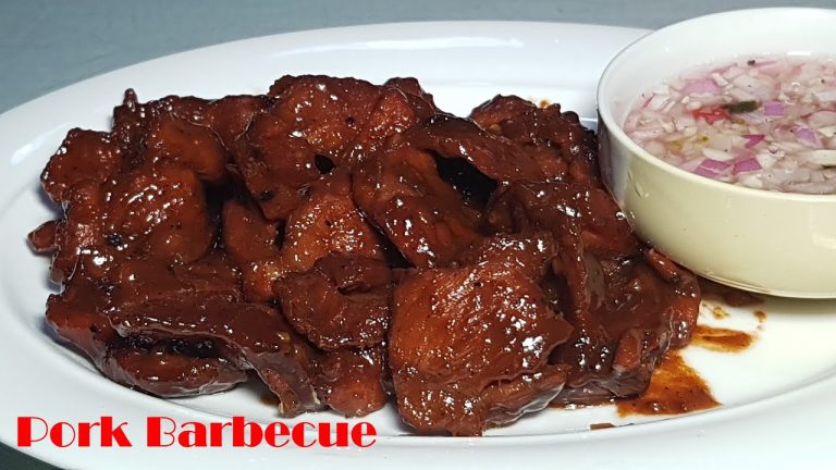 Pork BBQ Cooked in A Pan