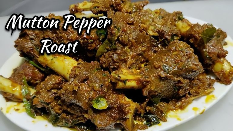 Mutton Pepper Fry / Pepper Mutton Masala / Mutton Roast