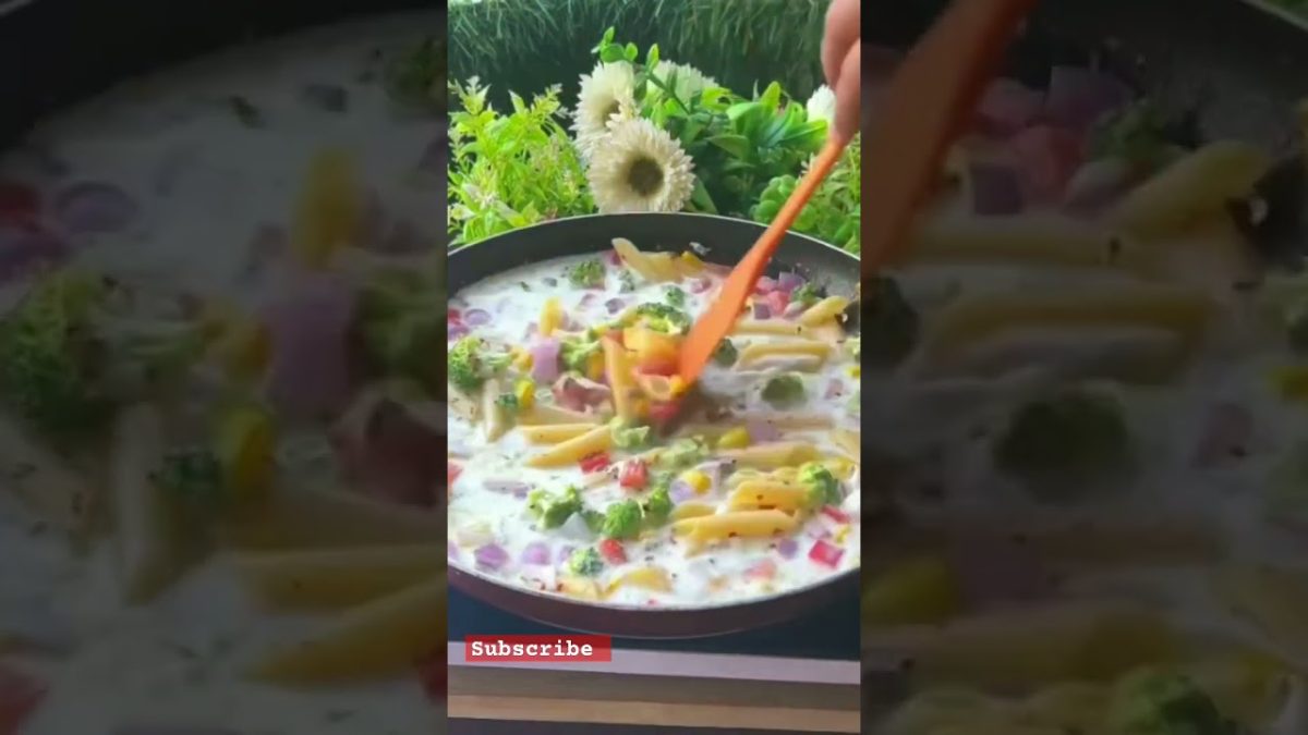 White Sauce pasta 🍝 #shortvideo