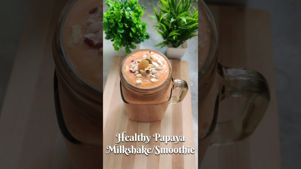 Healthy Papaya Shake | Smoothie | Weightloss recipe #youtubeshorts #viral #shorts #short #yt #music