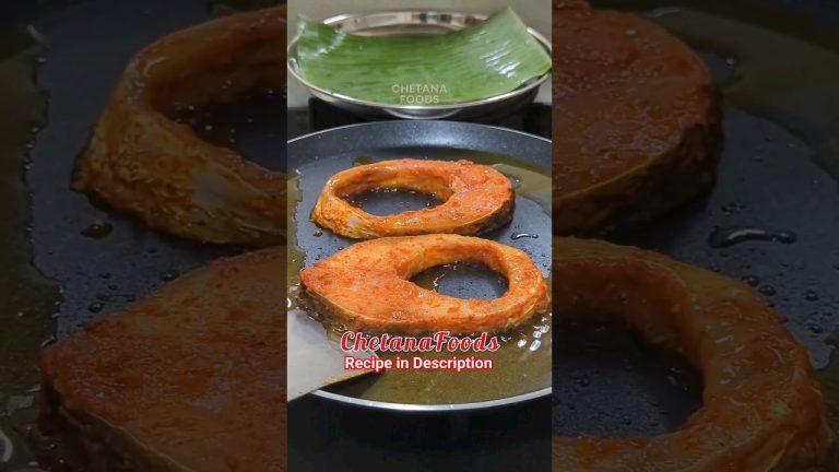 🐟Tawa Fish Fry Recipe🤤 ఆంధ్రా చేపల వేపుడు | Spicy Masala Fish Fry | Chepala Vepudu #seafood #nonveg