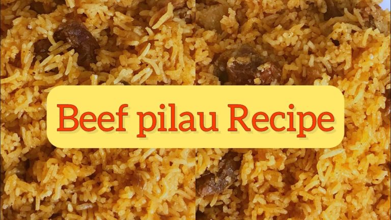 HOW TO COOK PILAU /BEEF PILAU RECIPE /RICE AND BEEF