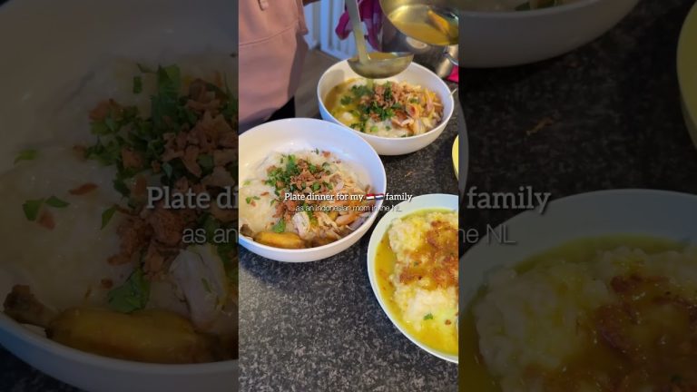 Indonesian chicken porridge aka Bubur ayam