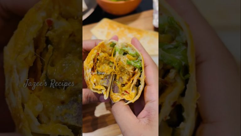 Cheesy Beef Wrap | Recipe in the comment | Jazee’s Recipes #ramadan2024