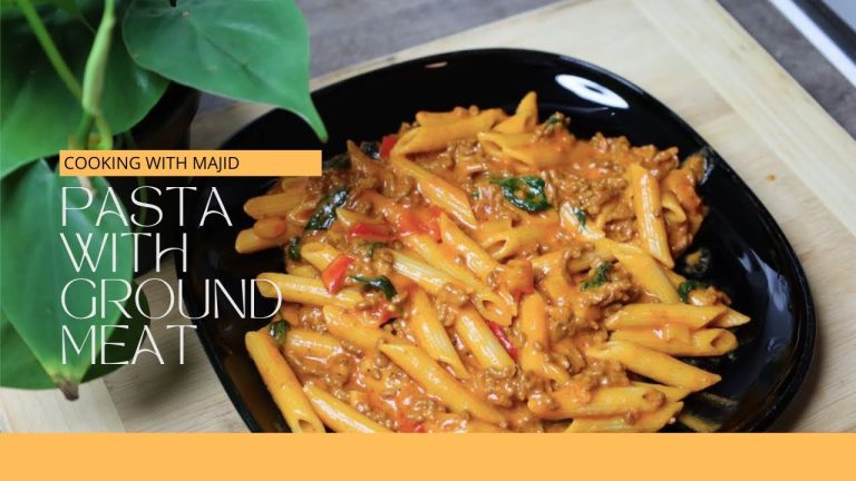 Delicious Pasta Recipe: Homemade Italian-style Ground Meat Sauce!