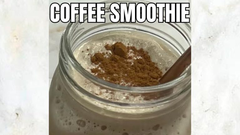 The ultimate energizing coffee smoothie