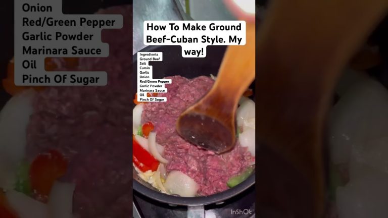 My Cuban-Inspired Ground Beef Recipe | Easy & Flavorful!