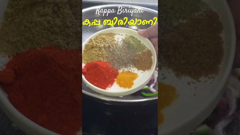 കപ്പ ബിരിയാണി എന്തൊരു രുചി | Kappa Biriyani Recipe | Ellum Kappayum Recipe | Asiad Recipe | #shorts