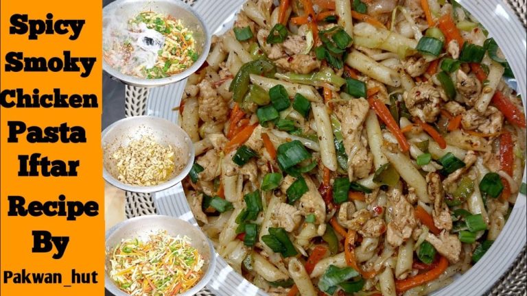 Smoky Chicken Pasta Recipe |Restaurant Style Spicy Chicken Pasta Recipe For Iftra By @iamFatimaKhan