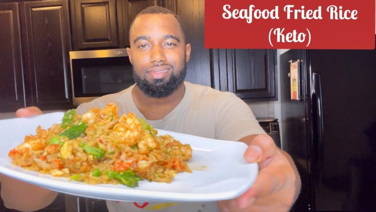 Seafood Fried Rice | Keto Recipes at Home | Creative Keto Recipes | Netflix and Chill Meals