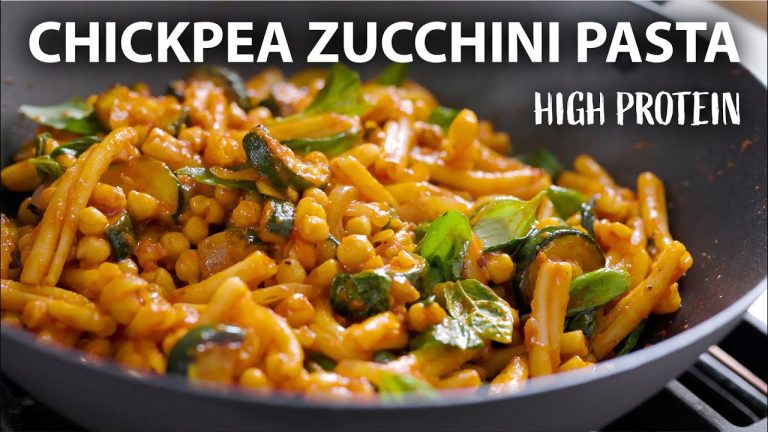 CHICKPEA ZUCCHINI PASTA Recipe | Easy Vegetarian and Vegan Meals