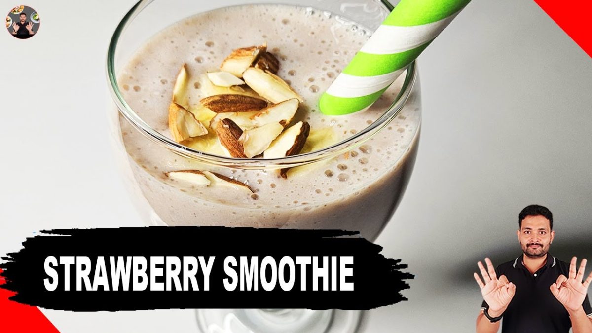 5 minute Strawberry Smoothie | Delicious Strawberry Milk Shake Recipe