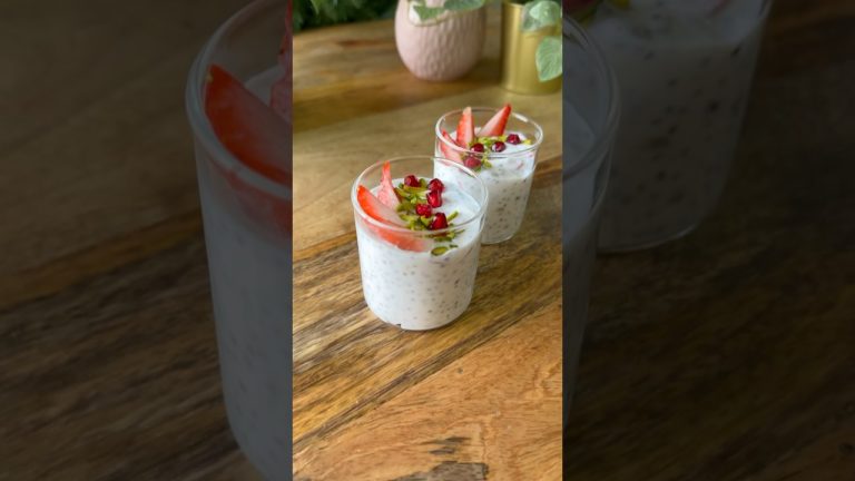 Healthy Fruit Cream | Episode 6 – Healthy Dessert Series #healthydesserts #recipe #chiapudding