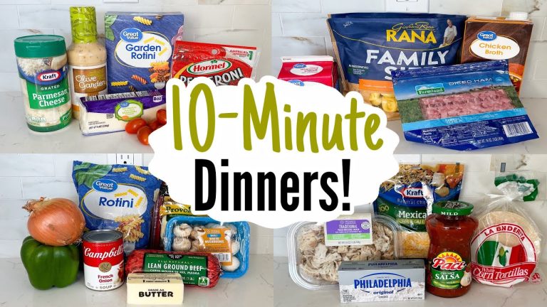 10 MINUTE MEALS | 5 Quick & TASTY Dinner Ideas! | Best Home Cooked Recipes Made EASY | Julia Pacheco