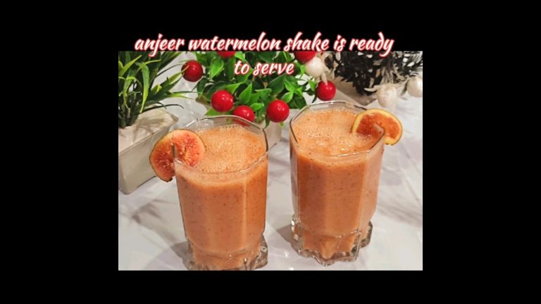 watermelon anjeer shake #viral #foodshorts #trending #watermelon #homemade #shake #easyrecipe