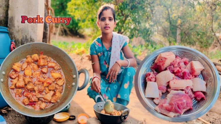 Pork Curry Cooking Adivasi Women| Pork Curry | in Village Style | Adivashi Village Cooking