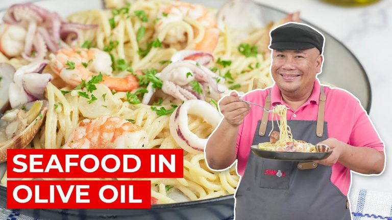 Seafood in Olive Oil Recipe | SIMPOL | CHEF TATUNG