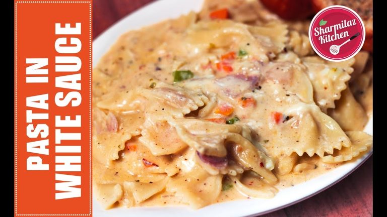 Pasta In White Sauce – Restaurant Style Pasta Recipe By Sharmilazkitchen