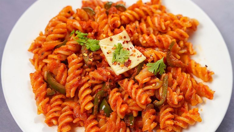 Spicy Red Sauce Pasta Recipe | Delicious Tomato Pasta Recipe | Yummy