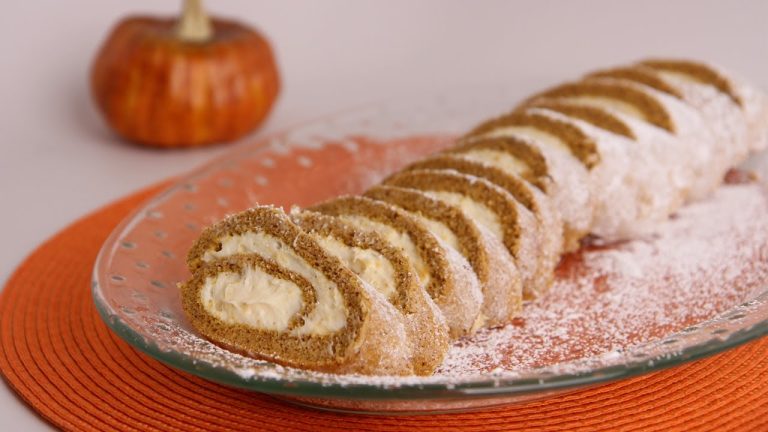 Pumpkin Cake Roll Recipe – Laura Vitale – Laura in the Kitchen Episode 508