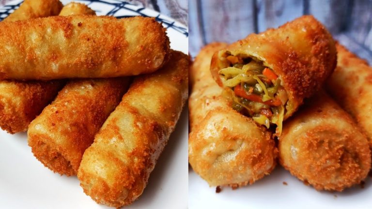 বেলার ঝামেলা ছাড়া মজাদার ভেজিটেবল রোল || Bangladeshi Vegetable Roll Recipe || Roll Recipe ||