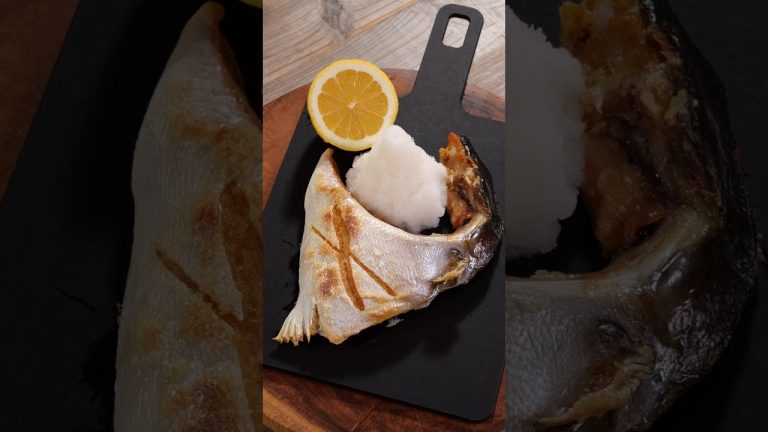 Salt-grilled cheek of yellow-tail fish 🐟 #food