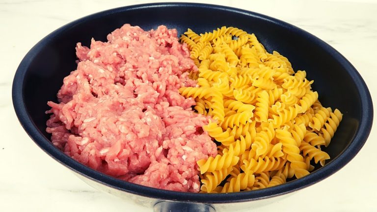Creamy cheesy pork mince pasta recipe❗