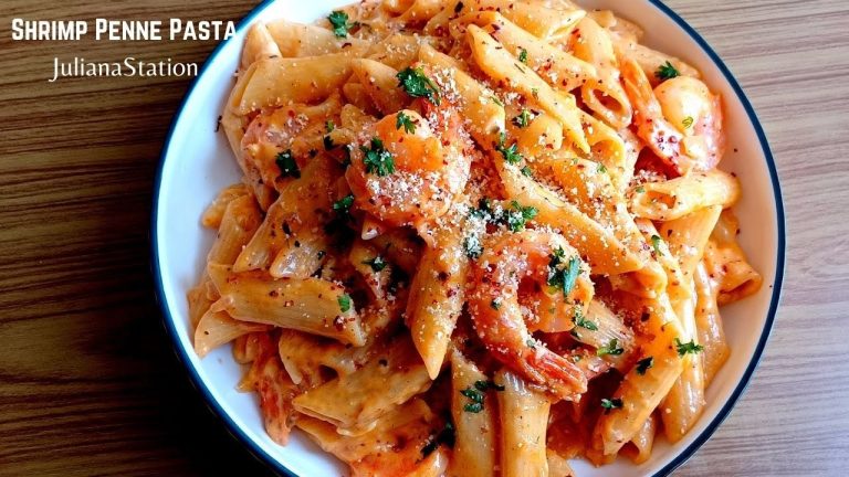 Shrimp Penne Pasta/JulianaStation