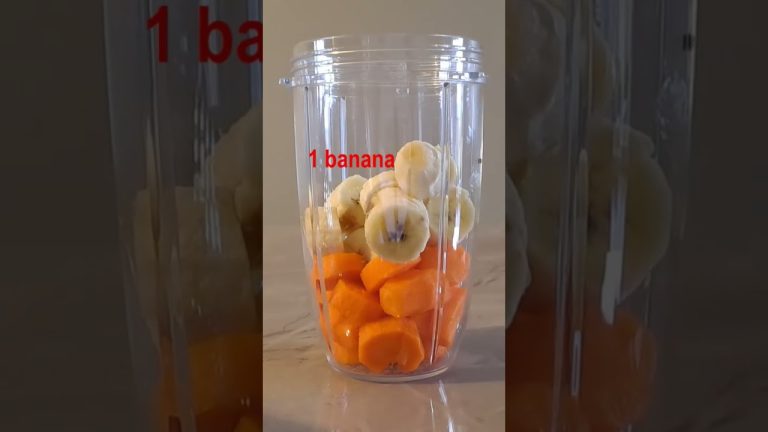 Banana carrot smoothie for weight loss #healthy smoothie # smoothie recipe #fatburner #shorts