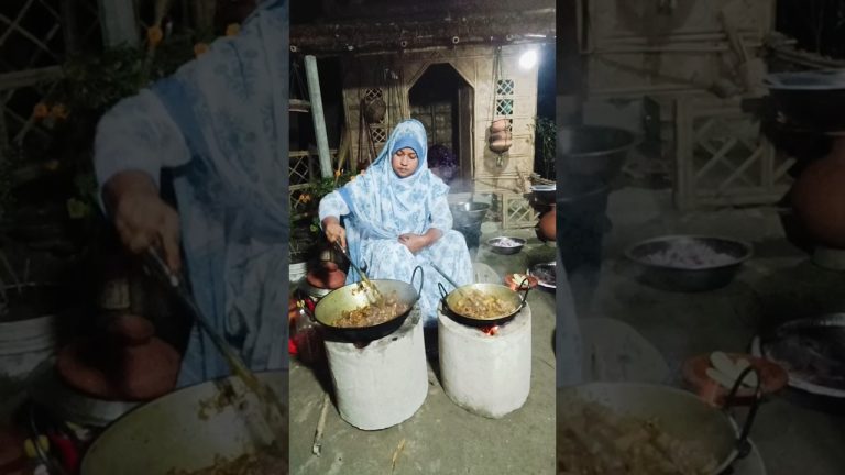 শুনশান গভীর রাতের রান্না । #villagelife #cooking #recipe #shorts