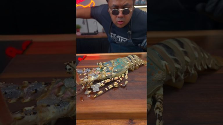 Giant Lobster Seafood Thai Spicy Salad #shorts #cooking