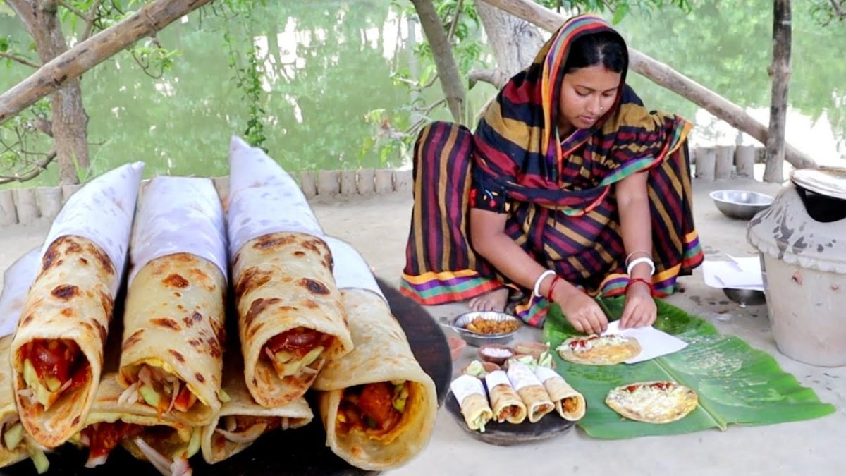 village style eggroll recipe!!বাড়িতে তৈরি করুন অল্পসময়ে খুব কম খরচে দুইরকম এগরোল রেসিপি