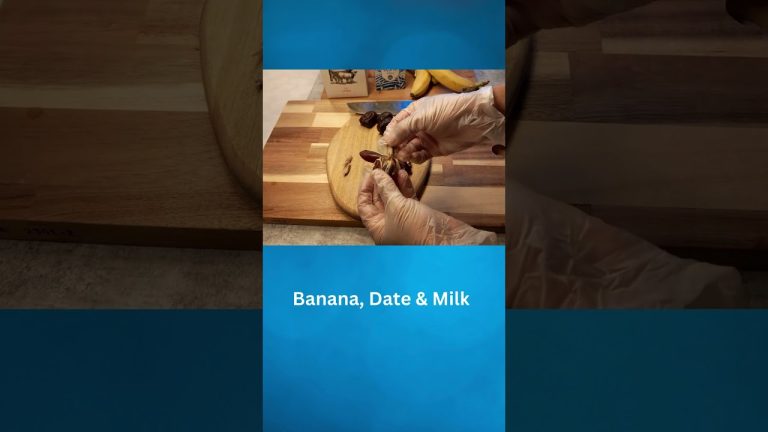 Banana Milk Date Smoothie Drink #shorts