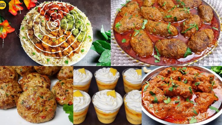 Eid Dawat Complete Menu by Aqsa's Cuisine Traditional Eid Recipes, Bbq Platter, Handi Kabab, Dessert