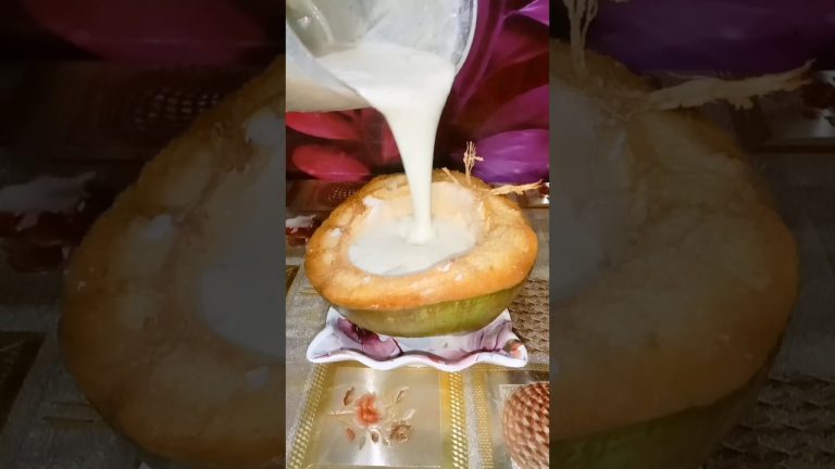 Thick and Creamy Healthy COCONUT Milkshake #shorts