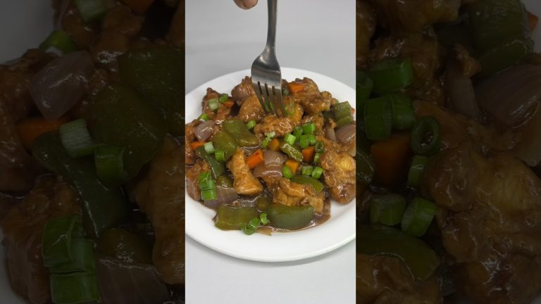 A very easy chicken manchurian 🧆ASMR #shorts