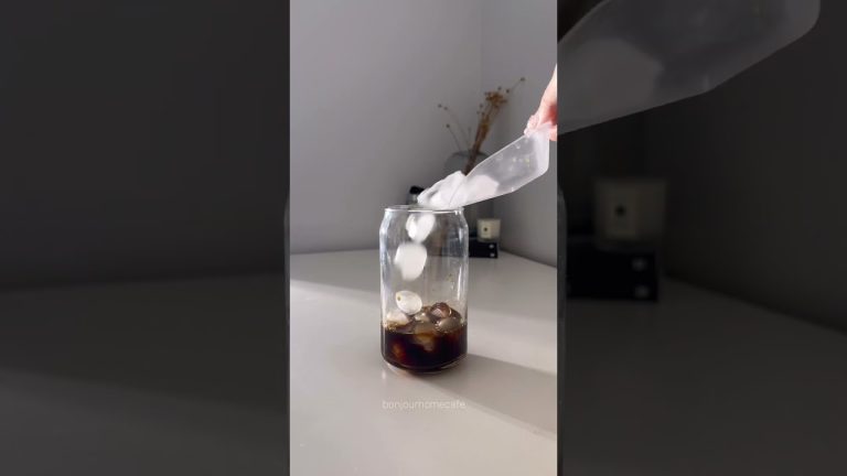 Dirty Matcha Latte | drink ASMR | #homecafe #matcha #shortsfeed #asmrsounds #asmr