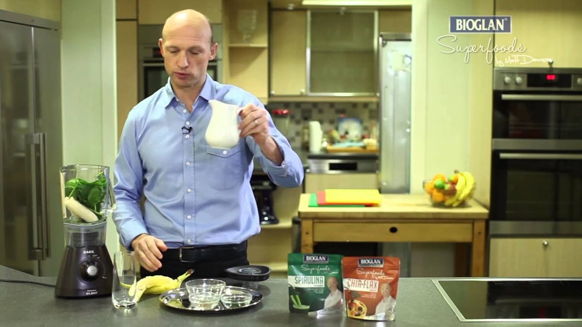 Bioglan Superfood Spirulina Smoothie Recipe – with Matt Dawson