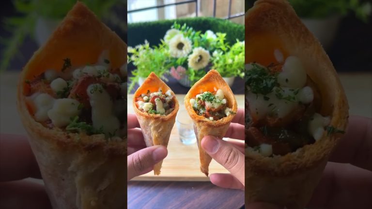 #shorts Stuff Bread Cones #ashortaday #easyrecipe